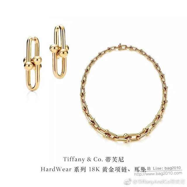 Tiffany飾品 蒂芙尼女士專櫃爆款關節U型重工項鏈 Tiffany純銀鎖骨鏈  zgt1712